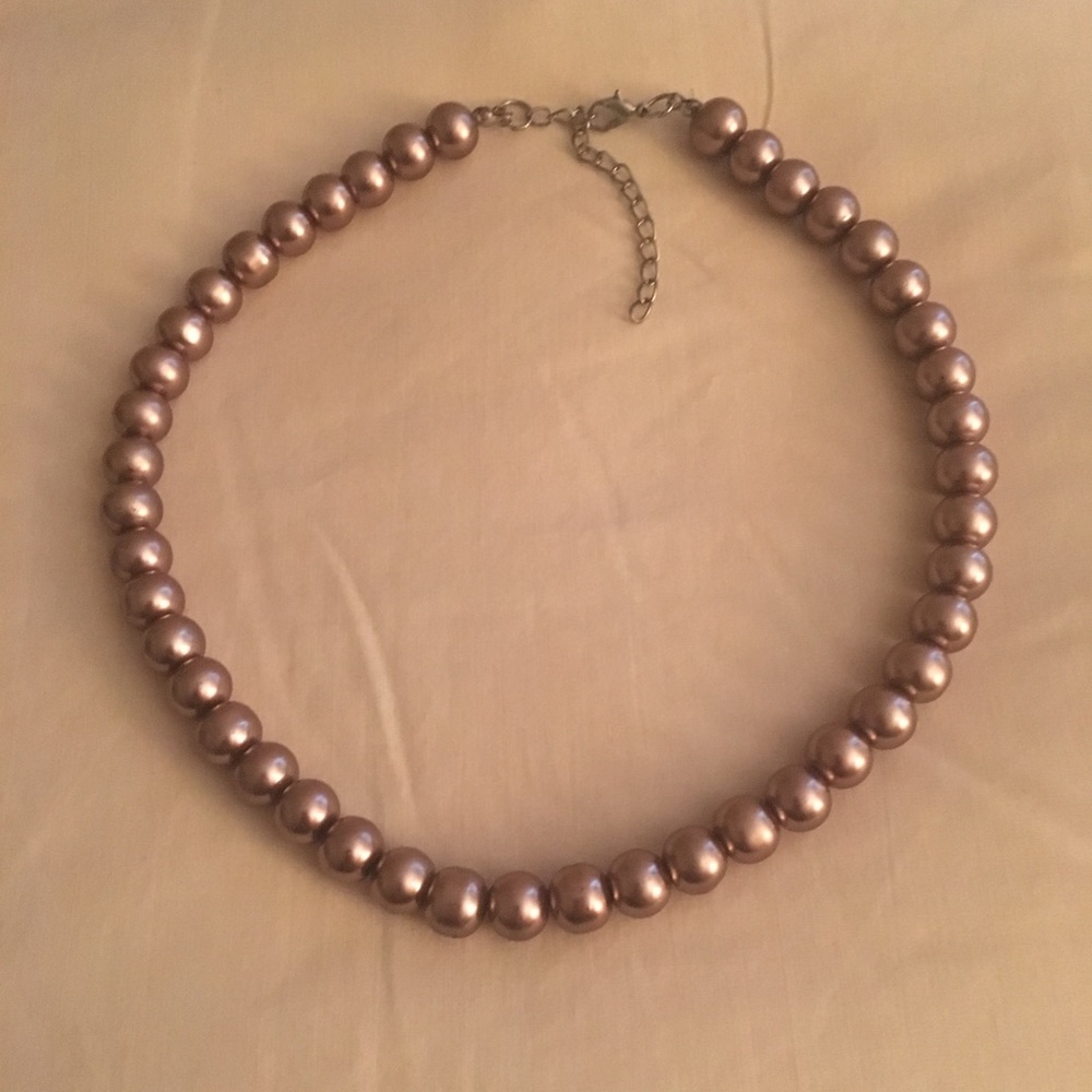 Rosegold Adjustable Assimilated Pearl Necklace